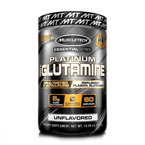 100% Glutamina Platinum - Sem Sabor - 300g - Muscletech