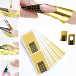100 Pçs / Set Quadrado Auto-adesivo Nail Art Extension Tray Manicure Ferramenta