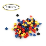 100 pieces tattoo rubber grommets, colorful rubber grommets nipple tattoo machine needles accessories for tattoo machine accessories parts