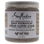 100 por cento óleo de coco virgem diário Hidratação Creme Café Scrub por Shea umidade para Unisex - 8 oz
