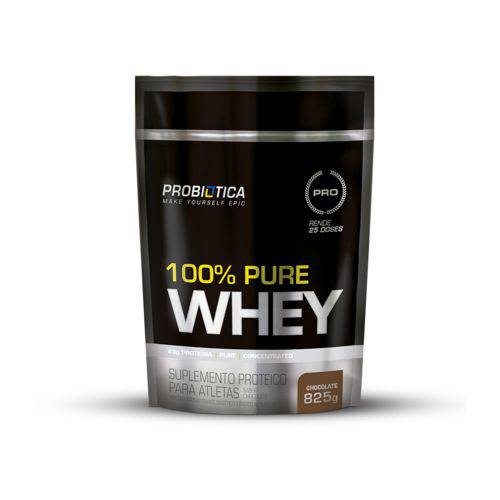 100% Pure Whey Probiótica Refil 825g Sabor Chocolate