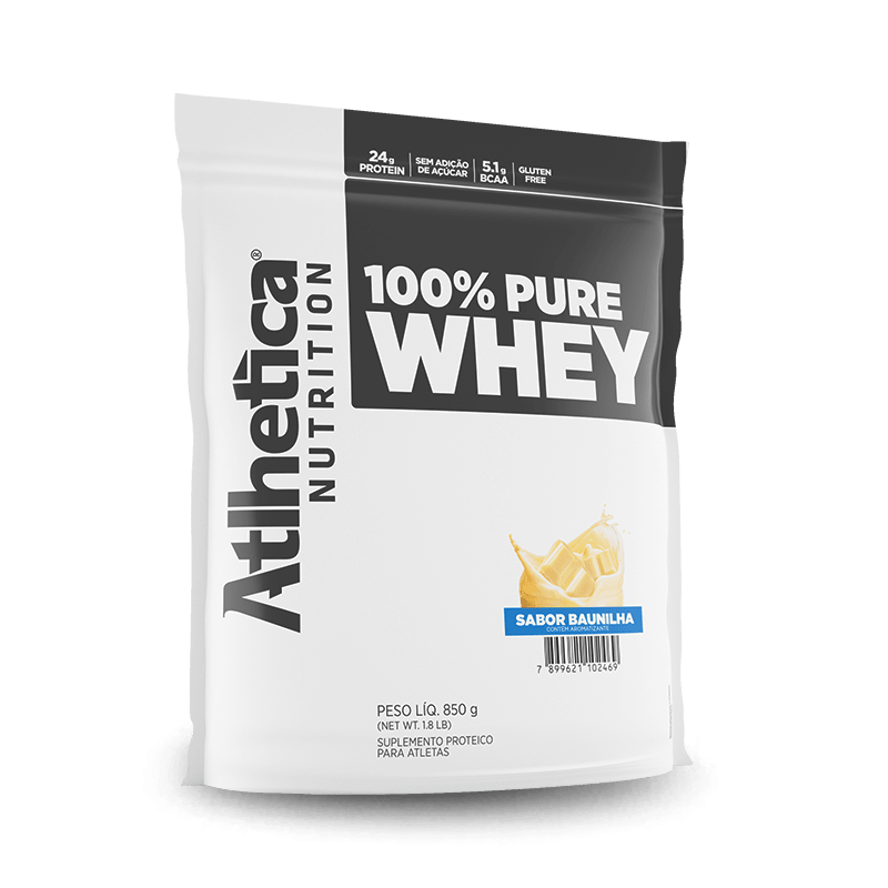 100% Pure Whey (850g) Atlhetica Nutrition-Baunilha