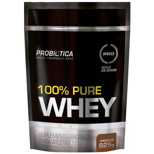 100% Pure Whey 825g Ganho de Massa 23g Proteína - Probiótica