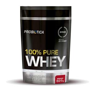 100% Pure Whey 825g Morango Refil Probiotica - Morango - 830 G