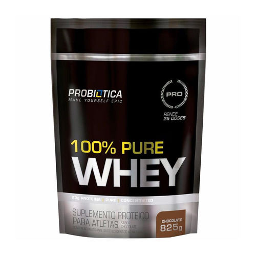 100% Pure Whey Pouch - 825g - Probiótica - Sabor Chocolate
