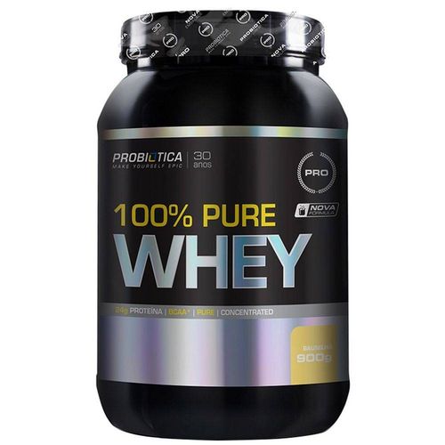 100% Pure Whey Probiótica 900gr - Baunilha