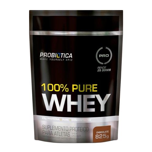 100% Pure Whey Probiótica Chocolate 825g