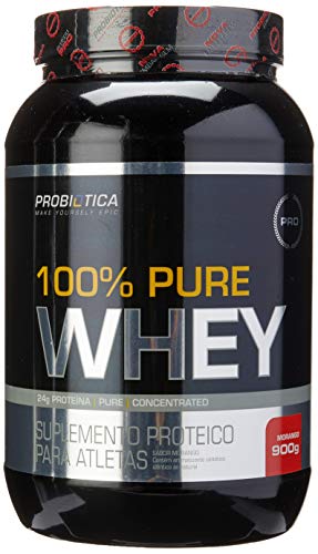 100% Pure Whey, Probiótica, Morango, 900 G