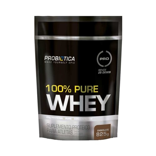 100% Pure Whey Probiótica Refil 825G - Chocolate