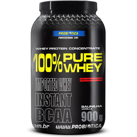 100% Pure Whey Protein 900G Baunilha - Probiótica