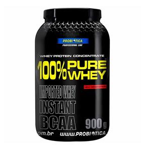 100% Pure Whey Protein Probiótica 900g Sabor Baunilha