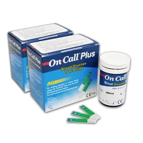100 Tiras para Medição de Glicose (Dupla) - On Call Plus