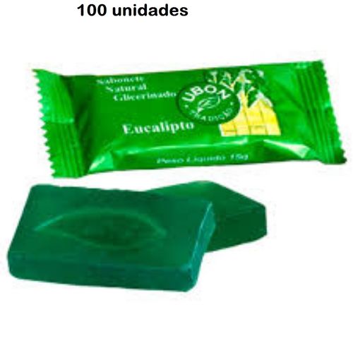 100 Unidades Sabonete Ubon Eucalipto 15 Gramas