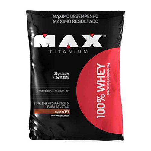 100% Whey - 2.0 Kg Refil - Chocolate - Max Titanium