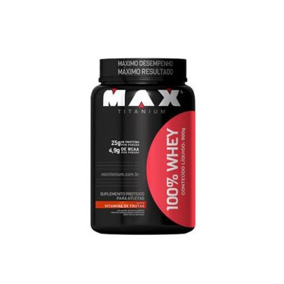 100% Whey 900g Max Titanium 100% Whey 900g Vitamina de Frutas Max Titanium