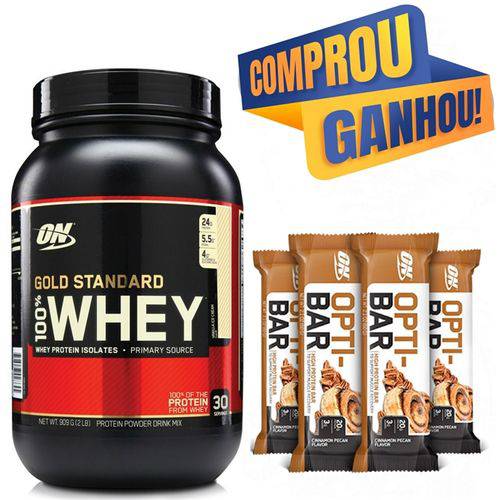 100% Whey Gold Standard 909g - Optimum Nutrition - Double Chocolate