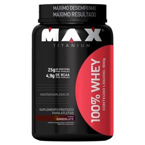 100% Whey Max Titanium - CHOCOLATE - 900 G