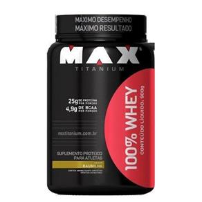100% Whey Protein - 900g Baunilha - Max Titanium