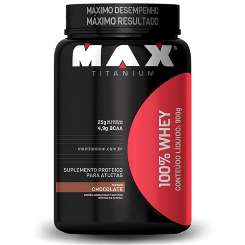 100% Whey Protein 900G - Max Titanium - Chocolate