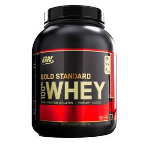 100% Whey Protein Gold Standard Optimum Nutrition - MORANGO - 2.270 KG