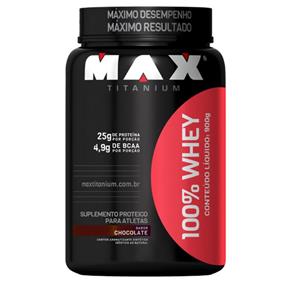 100% Whey Protein Max Titanium - 900g - Chocolate