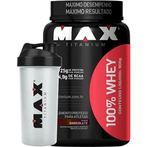 100% Whey Pt Max Titanium - 900g - Baunilha