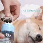 100ml Pet Paw Cleaner cão Pé Kitten Toes Soft Care Escova de limpeza líquido não-tóxico portátil uso ao ar livre