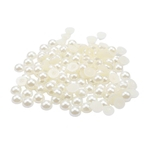 100Pack Half Pearl Beads Flat Back Cabochon para DIY Scrapbooking Crafts 8mm