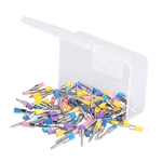 100Pcs / Box Dental Nylon Polishing Brush Latch Flat Prophy Cup Brush Polisher Ferramenta de laboratório dental colorido