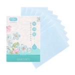 100pcs / embalar Homens Blotter Oil Control face Absorvendo papel absorvente tecidos (céu azul)