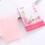 100pcs / embalar Homens Blotter Oil Control face Absorvendo papel absorvente tecidos (rosa)