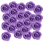 100pcs Espuma De PE Cabeças De Flor Rosa Artificial Rosa Flores Roxas