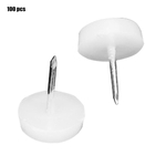 100pcs Móveis Protetores unhas antiderrapante Piso protetor para Chair Sofa Table (13 milímetros * 3,2 milímetros)