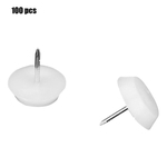 100pcs Móveis Protetores unhas antiderrapante Piso protetor para Chair Sofa Table (18 milímetros * 5mm)