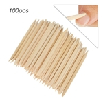 100pcs Nail Art Design Laranja da vara de madeira Varas Cuticle Pusher Remover