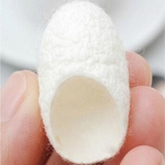 100pcs Natural Facial de limpeza Whitening esfoliante Casulos de seda Beleza Silkworm bolas brancas Redbey