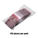 100PCS pequeno plástico sacos transparentes Jóias Ziplock Zip com fecho de bloqueio Bags