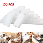 105Pcs White Magic Sponge Eraser Limpeza melamina Espuma de limpeza Cozinha Pad