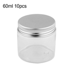 10Pcs 30 / 60ml Rodada Portátil Selada Creme Para O Rosto Lip Balm Storage Box Container