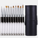 10pcs / 13 Pedaços / 16pcs prego Powder Brush Remover Pen Nail Art Drawing Pen Liner Pincel