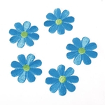 10pcs Bordado Remendo Flor Applique - Azul