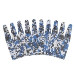 10pcs Nail Art Sponge lixa de unhas Lixar Polish Tampão Faixa de Manicure Ferramenta Camuflagem Azul