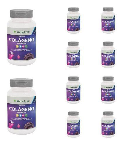 10x Colageno Hidrolisado com Vitamina C 1200mg 120 Capsulas - Macrophytus
