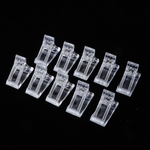 10x dicas de unhas de gel de construção rápida poli clipes de dedo UV LED ferramentas de unhas de plástico