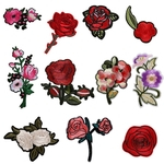 11Pcs Rose Flower Embroidery DIY Sew Iron On Patch Badge Bag Hat Jeans Applique