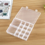 14 Grids Cosmetic Organizer loja Qtip Container caixa transparente pequeno