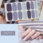 14PCS / set Abacate Nail Art Sticker morango Cat Eye Waterproof Decal