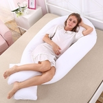 152 * 72 centímetros New Maternidade grande U grávida corpo em forma Almofadas travesseiro de corpo para o lado Sleeper Cobertura