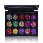 15 cores / SET Waterproof Shinning olho comp?em Marcador paleta de sombras