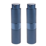 15ml De Garrafas Atomizador Refillable Spray De Perfume De Vidro Vazio De Viagem Azul 2pcs